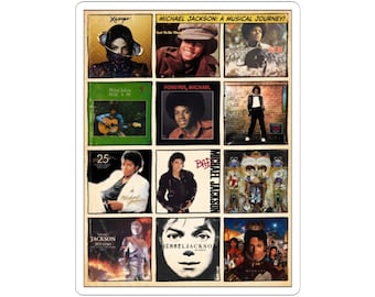 Michael Jackson Album-Collage-Aufkleber | Vinyl Aufkleber, Pop Art Decor