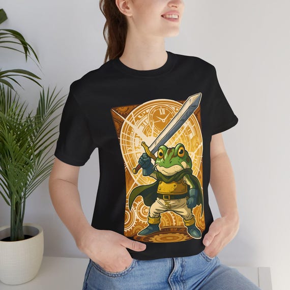 Frog Chrono Trigger Tee: Retro JRPG | SNES T-Shirt | 16bit Video Game Tee | Gamer Shirt
