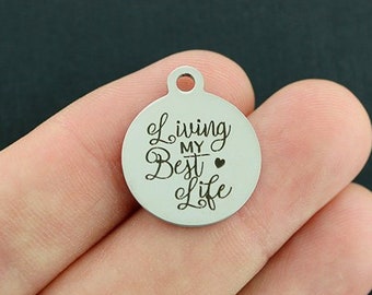 Charms with sayings | Etsy