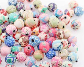 Clay beads | Etsy