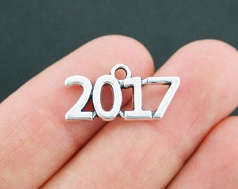4 Year 2017 Charms Silver Tone Delicate and Pretty SC6539