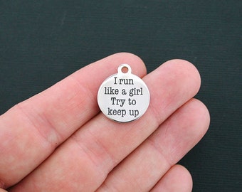 DROP047 Love Teach Inspire Charm Stainless Steel Bar