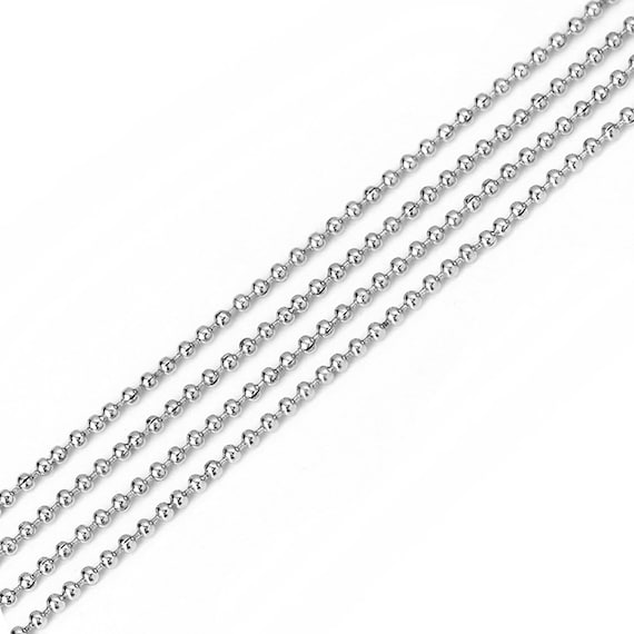 BULK 10 Stainless Steel Necklace 18/" Cross Chain necklace 1.2mm N111