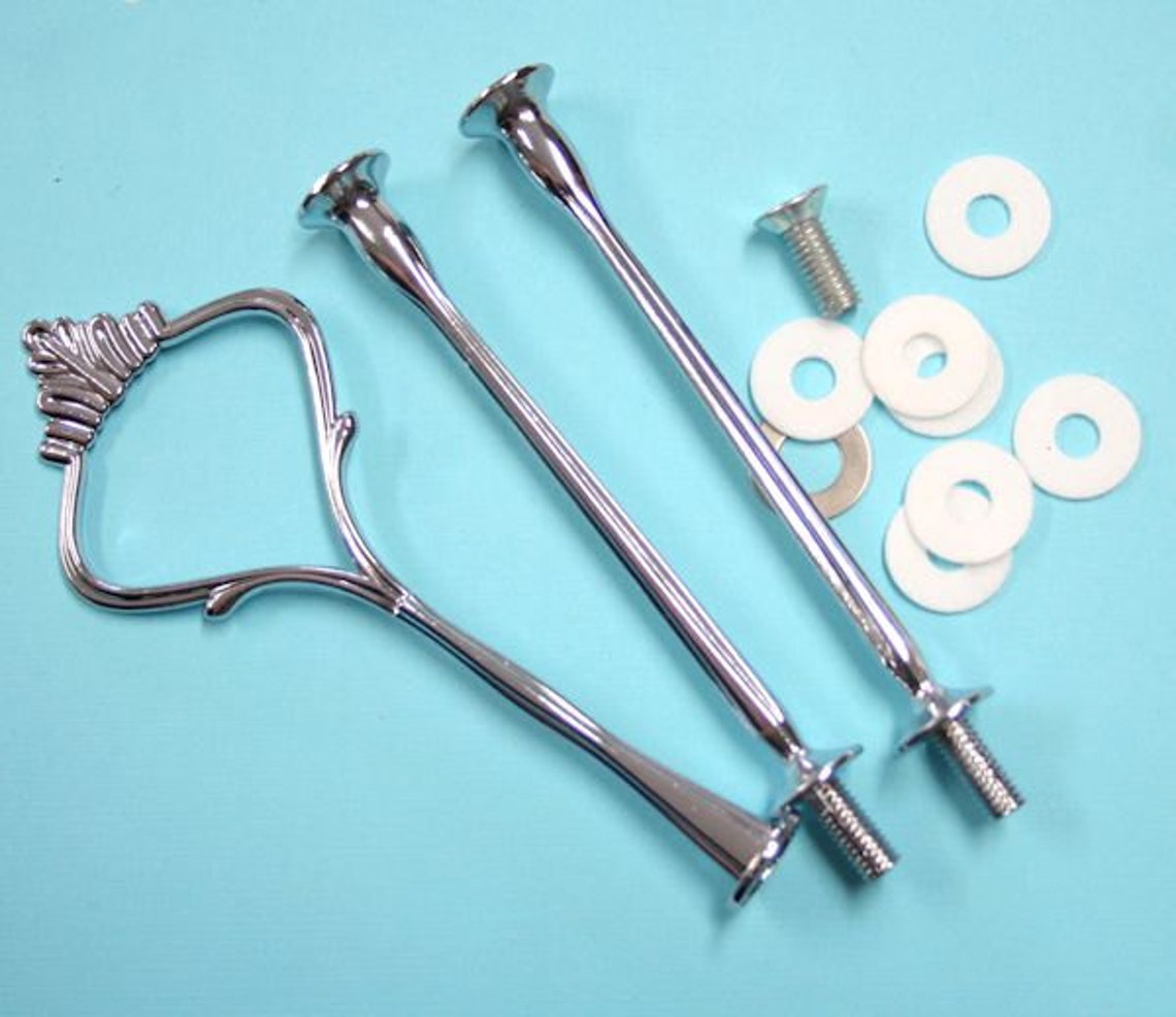 Cake Plate Handle Hardware Three Tiered SilverZ244 Etsy