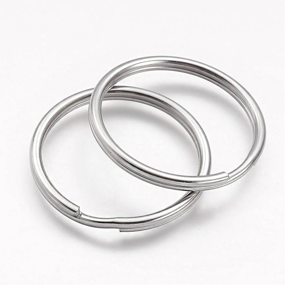 4 Key Rings Stainless Steel Split Ring 35mm Ring FD524 Etsy