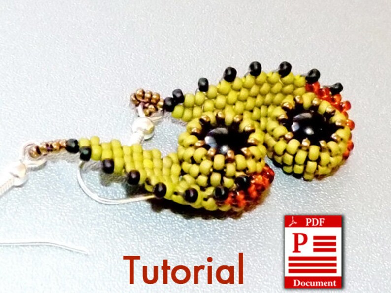 PDF Tutorial. Eyes of Owl DIY Beading Tutorial. Round Etsy