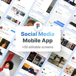 Plantilla de aplicación de redes sociales