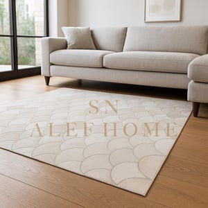 Cowhide Rug Half-Moon – Handmade Hair-On Leather Carpets | Modern Luxury Patchwork Rug for Living Room, Bedroom & Entryway