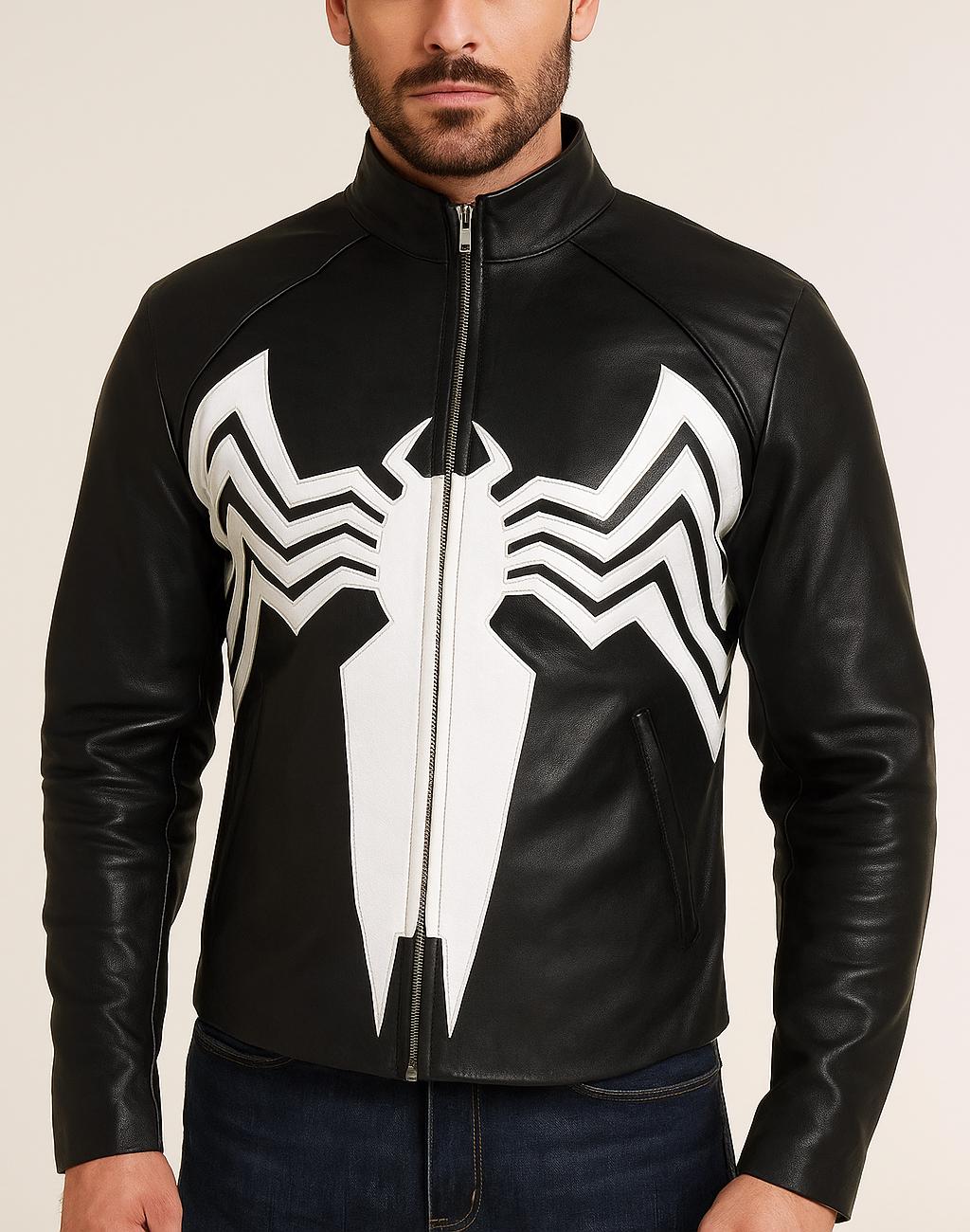 WTAPS 09AW Spidey Leather Lam Jacket Black Size L Used | eBay