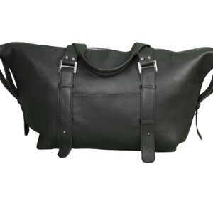 Kuhleder Seesack mit Schuhfach Wochenendtasche Urlaub Ferien Reisetasche Bestes Damen Geschenk 30 Zoll