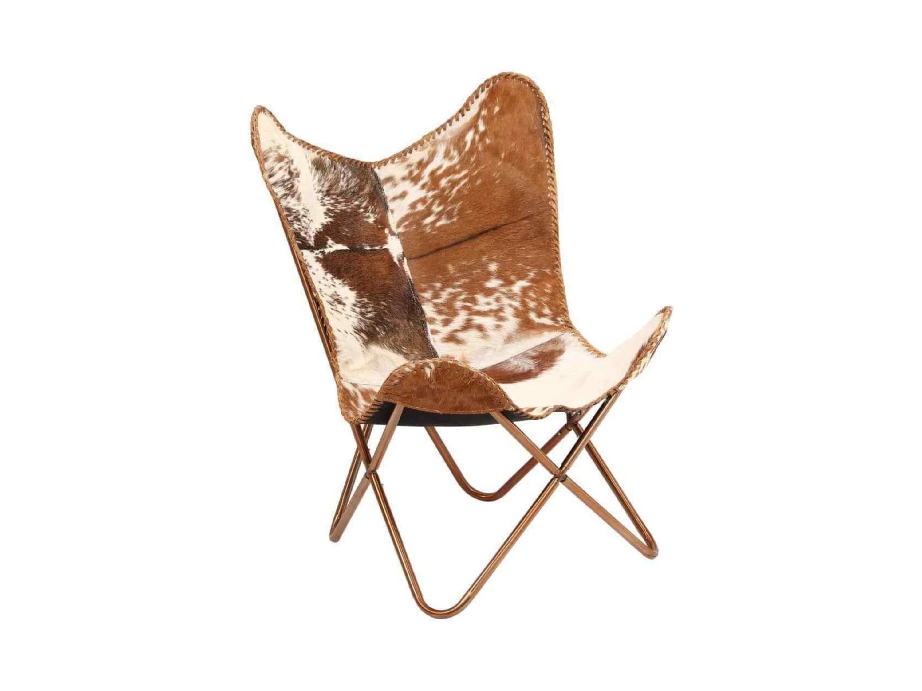 thumbnail image 2 of Handmade Cowhide Leather Butterfly Chair Cover (Only) – Union Jack Pattern – Foldable 2 of 6