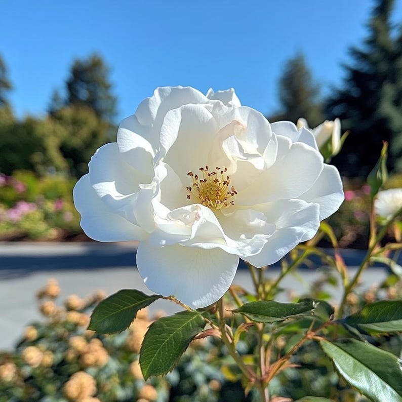 Planting White Roses White Rose Seeds for Planting – Elegant Pure Blooms – Garden & Balcony ...