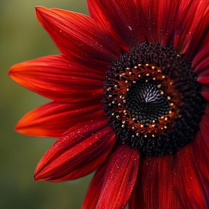 100–500 Red Sunflower Seeds | Bold Summer Garden Flowers | Rare Heirloom Variety