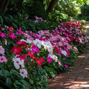 Semi di fiori di impatiens colorati: fiorisci all&#39;ombra con questa miscela annuale di colori misti