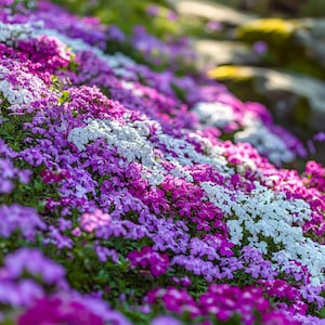 Moss Phlox Seeds | 100/200/500 Ground Cover Flower Seeds | Pink Purple Creeping Phlox