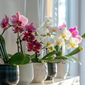 200/100/50 gemischte Phalaenopsis Orchidee Samen | Multicolor Schmetterlings-Orchidee | Seltene Innenblume | Pflanzen Wachsen Kit | DIY Terrarienpflanze