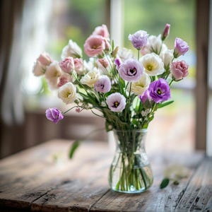 Lisianthus Flower Seeds Mix | Eustoma Grandiflorum | 100/200/500 Seeds for Home Garden Decor