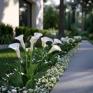 White Calla Lily Seeds | Elegant White Blooms for Garden Pots and Floral Arrangements | Easy to Grow