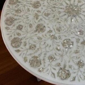 marble inlay pietra dura modern table decors