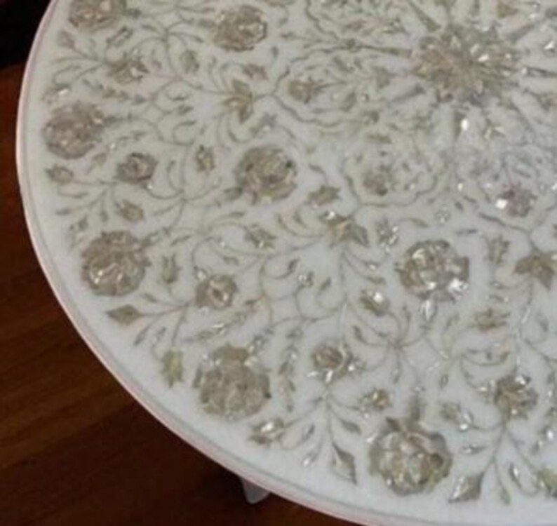marble inlay pietra dura modern table decors