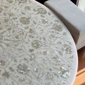 mop stone floral arts countertop table elegant top modern arts hallway decors