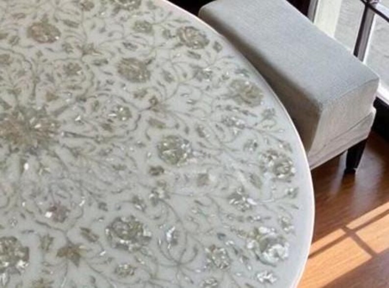 mop stone floral arts countertop table elegant top modern arts hallway decors