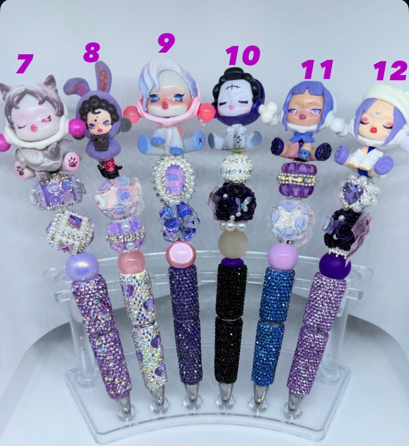 Skull Panda Beaded Pen - Etsy