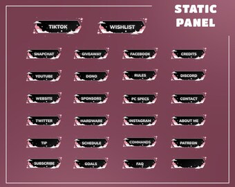 Pannelli Pink Starlight Stream – Sovrapposizione pastello, design nuvola (download digitale)