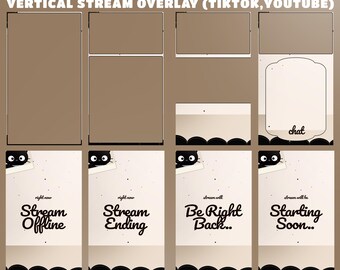 Cozy Whiskers Animated TikTok Stream Twitch Overlay, Paw Prints, Scrapbook Aesthetic, Polaroid Cat, Miniature Cat Stickers, Vintage Photo