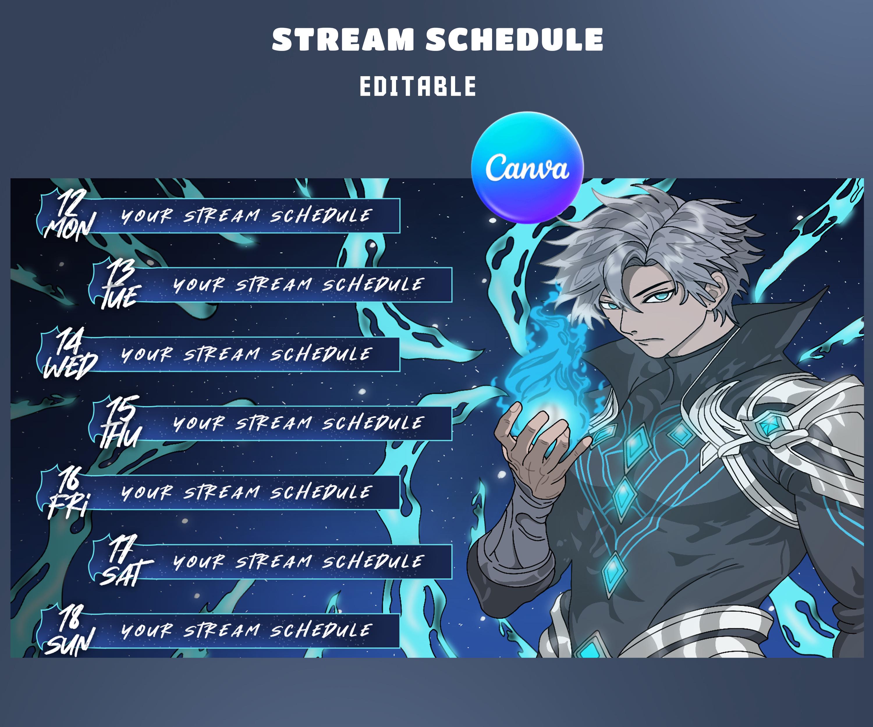 Ethereal Blue Flame Stream Overlay Bundle – Vertical Overlay + Fully ...