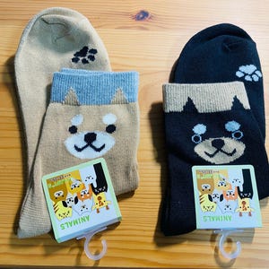 calzini shiba inu 2 paia per set