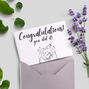 5+ Personalised Congratulations Graduation Cards with Cap & Scroll and Name Any year 2025/ 2026/ 2027 /2024 Large or Small Card, Resizable,