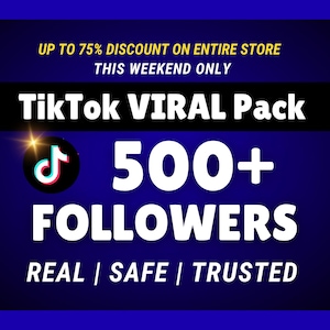 TikTok 500 Followers | Fully Safe | Quick Delivery | Boost Your Profile Instantly