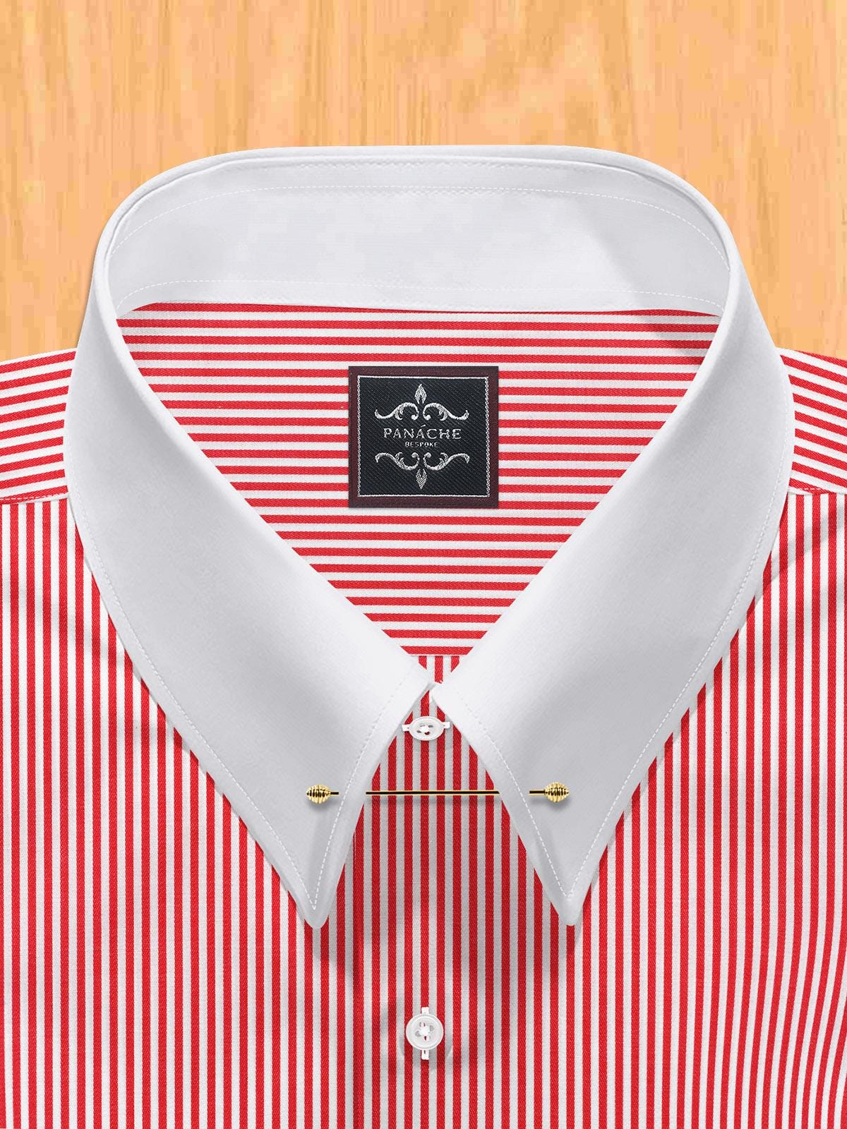 white and red dress shirt Maxwell Formal with Red Contrast in White Shirt, 15 34/35