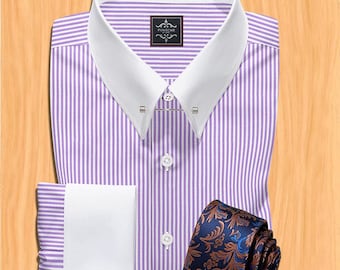 white christmas dresses Men's Giza Cotton Shirt by StudioSuits main image 0