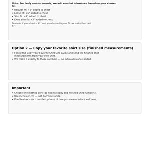 How to customize Your Shirt Guideline