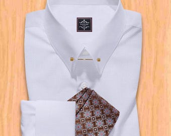 white christmas dresses Brioni - Men's Cotton GIZA 87 Formal Dress Shirt Sky Blue William Collar ᐅ  €299 ✓ SALE main image 0