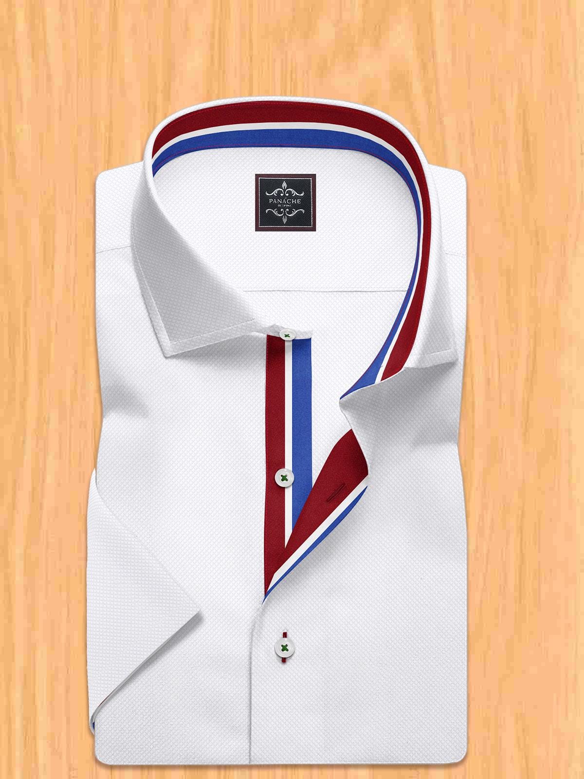 bespoke slim fit dress shirt Size M-Men's Bespoke Slim-Fit Dress Shirt, Pocket Square & Tie Set gray