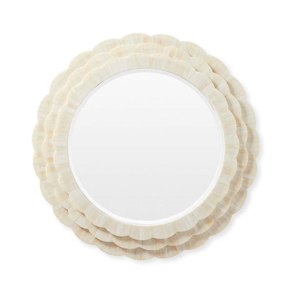 Handmade Bone Inlay Mirror – Decorative Wall Mirror for Living Room, Bedroom, Bathroom