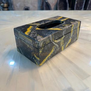 Porta fazzoletti, porta tovaglioli, porta fazzoletti – Tovaglioli di carta fatti a mano con pietra a forma di ape, eleganti accessori da bagno in pietra naturale, regalo