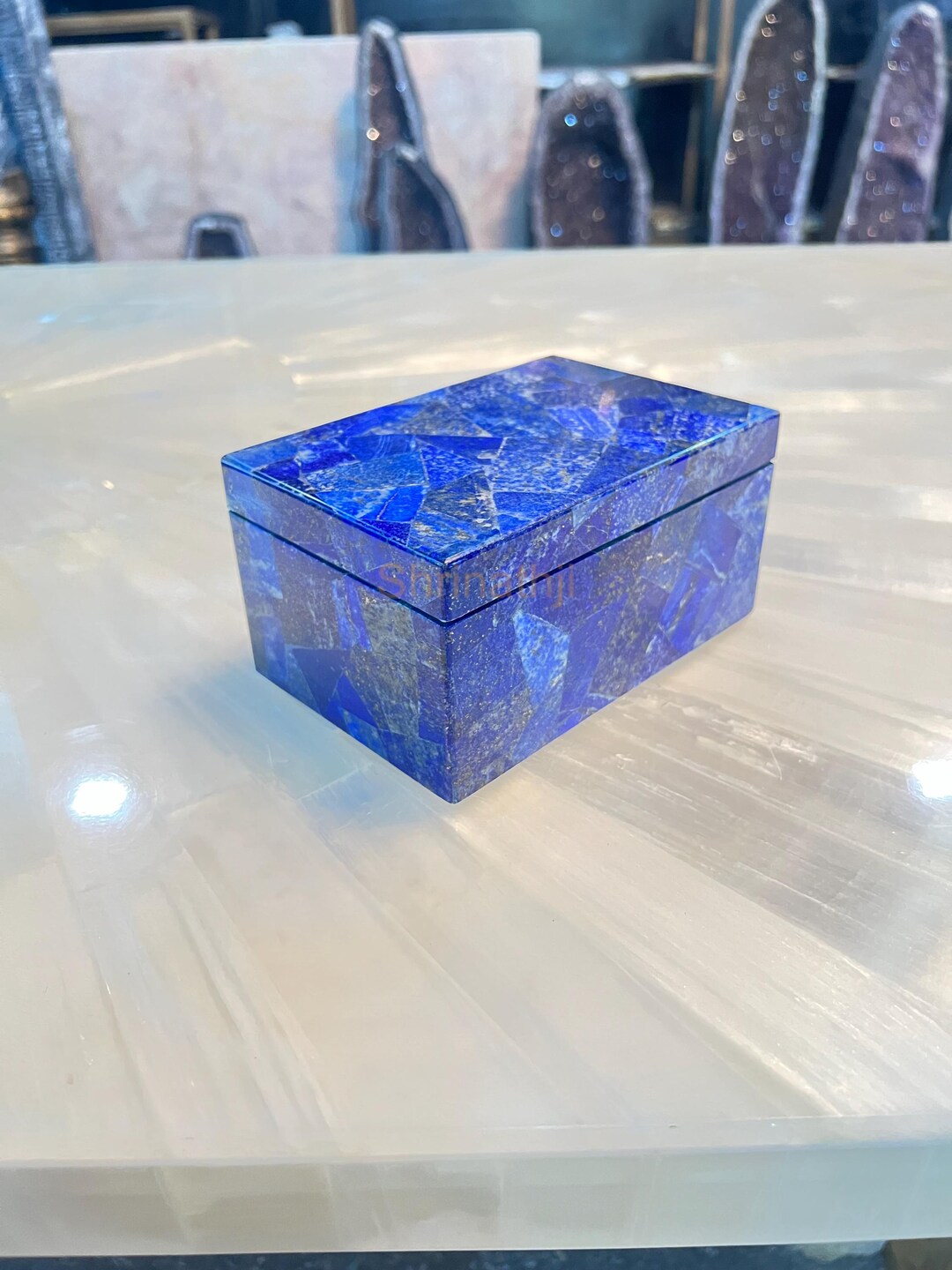 ラピスラズリのジュエリーボックス、宝石収納ボックスギフト - Etsy 日本