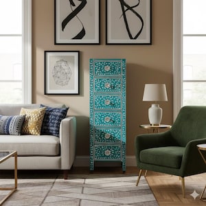 Tall Teal Dresser - Etsy Tall Teal Dresser - Etsy