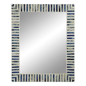 Handmade Bone Inlay Wall Mirror – Decorative Frame for Entryway, Bathroom, or Bedroom