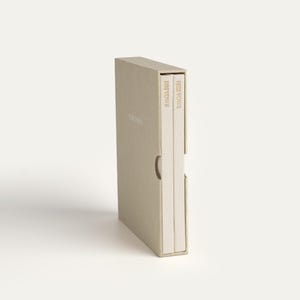 His & Hers Ivory Wedding Vow Books