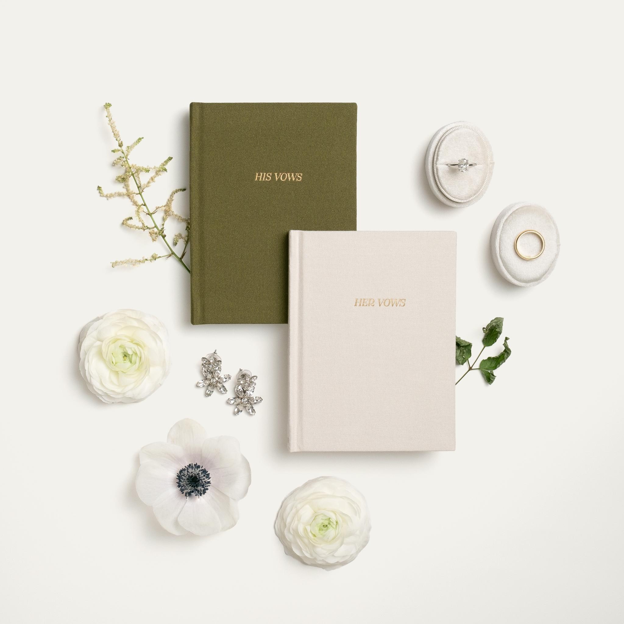 His & Hers Wedding Vow Books