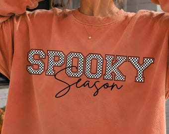 Spooky season PNG, Spooky SVG designs, Leopard checkered graphic sublimation, trendy shirt print.