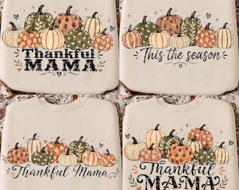 Retro Mama Fall season Pumpkin PNG Designs, Thanksgiving Pumpkin Patch Sublimation, Trendy rustic Autumn Design, Distressed Fall Graphic