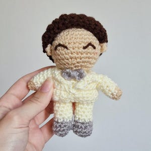 Crochet Groom Doll – Handmade Amigurumi Wedding Keepsake – Custom Order Available