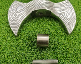 Brass Axe Cane Handle Vintage Walking Stick Grip 11 CM Silver Polished