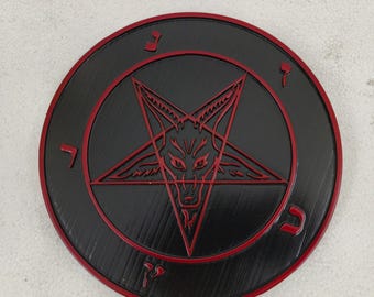 Handcrafted Wooden Pentagram Wall Art – Wiccan Altar Decor